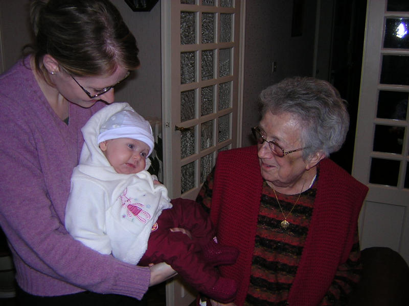 My great-grandmother, mum and I