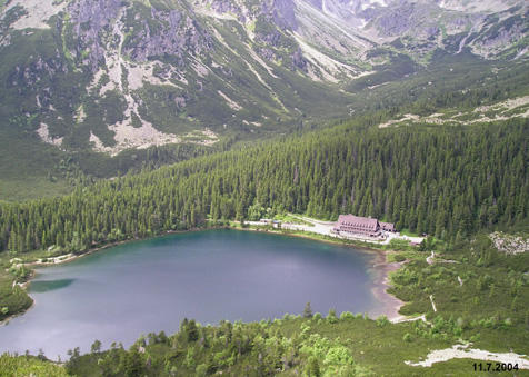 Pohled na Popradsk Pleso - cestou na Ostrvu