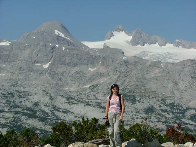 Krippenstein - pohled na Dachstein