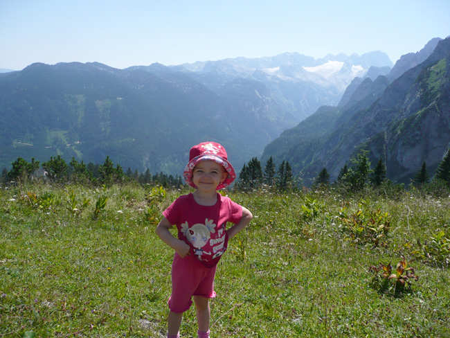 Zwieselalm - pohled na Dachstein