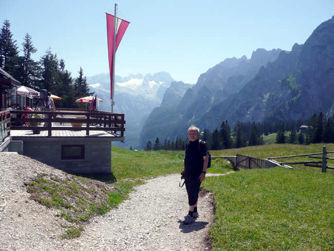 Zwieselalm - pohled na Dachstein a Gosausk heben