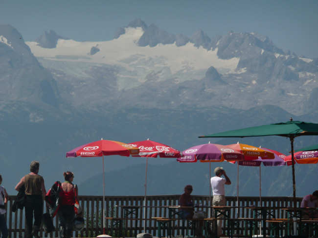 Totes Gebirge - pohled na Dachstein