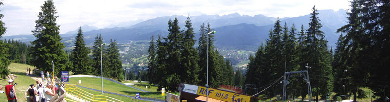 Panorama - pohled na Tatry z Polska - z Gubalowky 1120 m n. m.