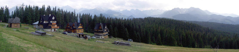 Pohled na Tatry z Polska 