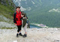 Sedlo pod Ostrvou 1959 m - pohled na Popradsk Pleso