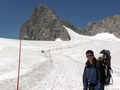 Dachstein - na ledovci - pohled na nejvy horu Hoher Dachstein 2995 m n. m.