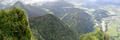 Panorama - Pieniny - pohled z vrcholu TRZY KORONY 982 m n. m.