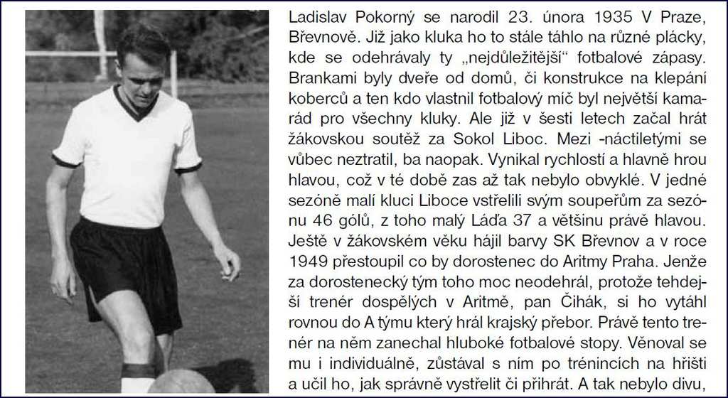 Pan Pokorn hrl fotbal za Sokol Liboc v r. 1941