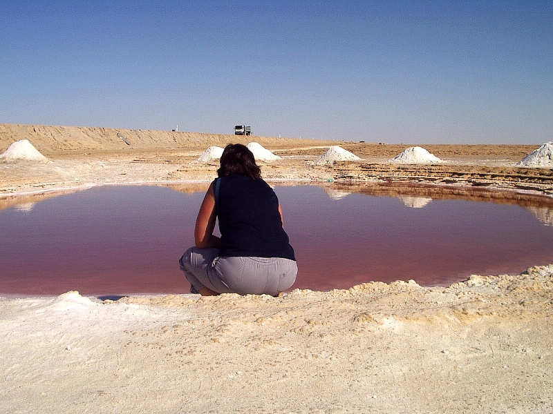 Sahara, soln jezero - Chott EL-Jerrid