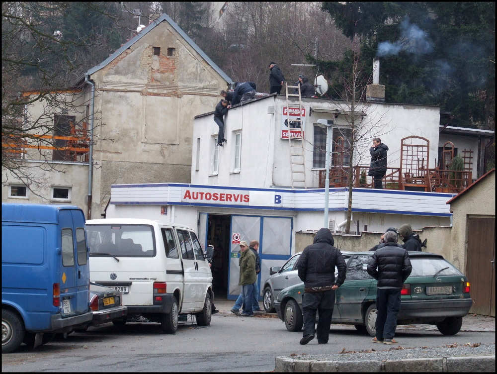 Fotogenick Liboc opt zlkala filmae.Reisr Ji Adamec natel 15.2.2011 akn scny pro seril Cesty dom.