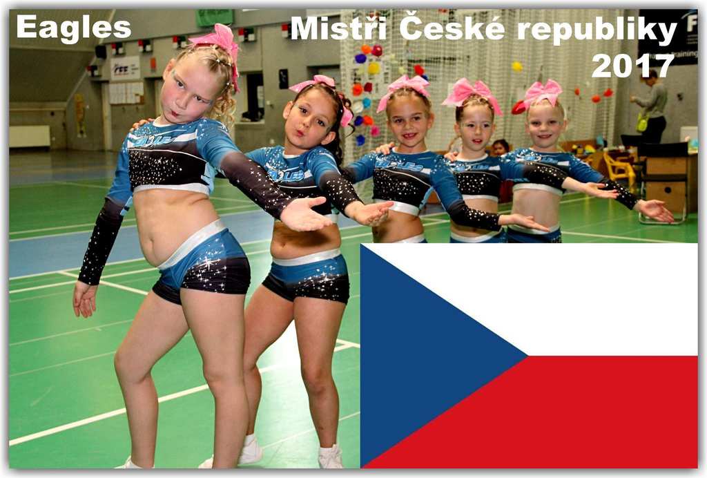 Kaenka s grupem EAGLES PRAHA, jsou vtzky ESK REPUBLIKY V CHEER LIZE. BLAHOPEJEME !!!!