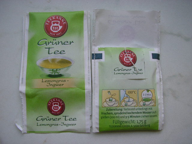 Grner tee-Lemongrass-Ingwer