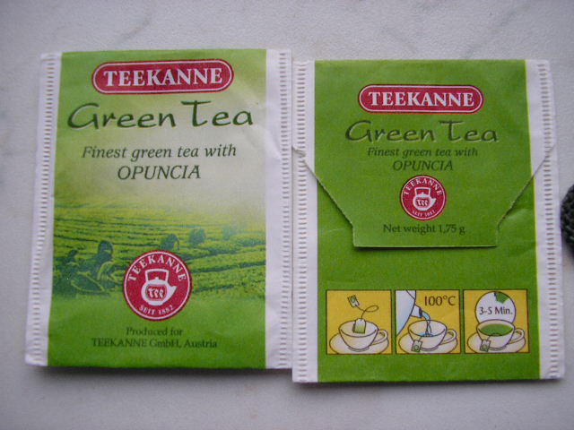 Green tea with opuncia