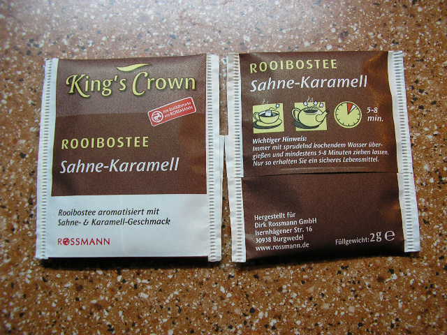 Kings crown-Rooibos-sahne + karamel