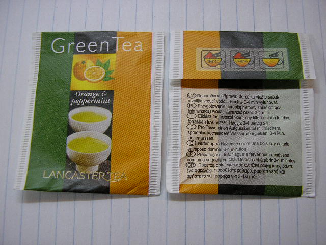 Green tea-orange+peprmint