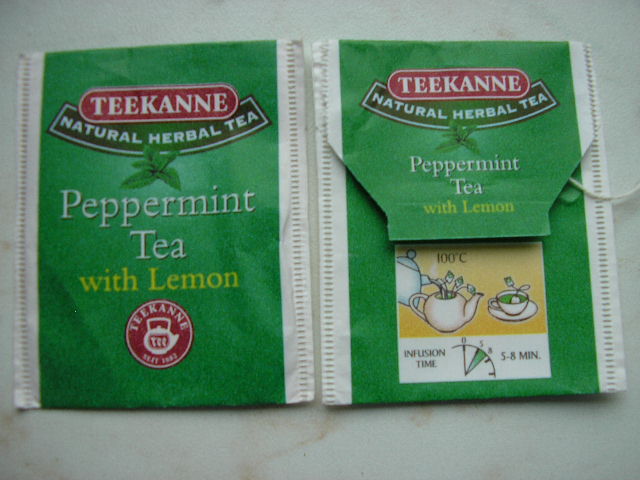 Pepermint tea+lemon