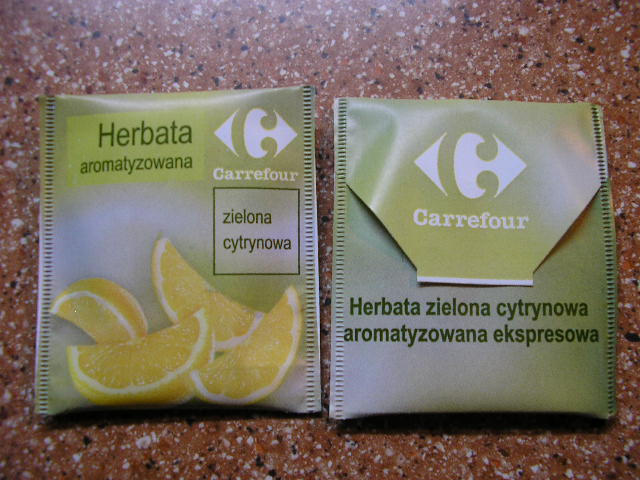 herbatka zielona cytrynowa