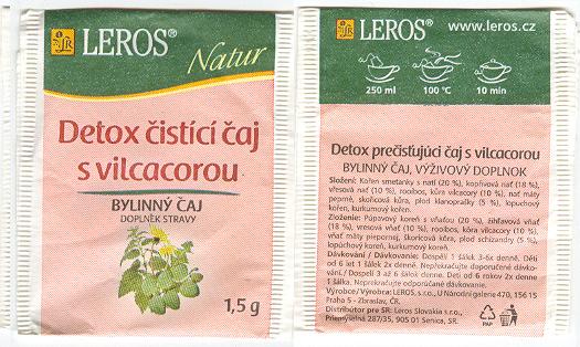 LEROS-Detox cistici  caj s vicacorou