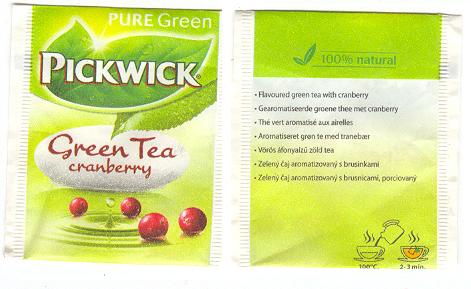 PICKWICK-green tea cranberry-pure green 10.007.517