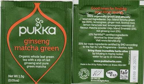 PUKKA-ginseng matcha green