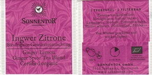 Sonnentor-Ingwer Zitrone -CZ Bio