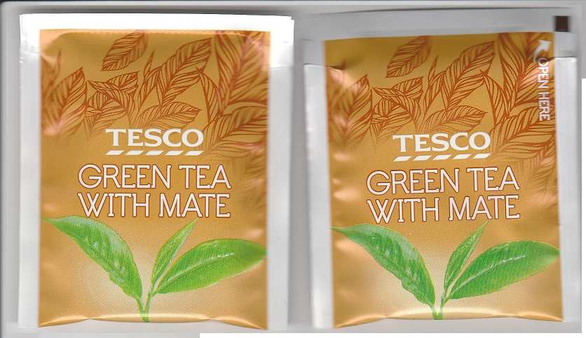 TESCO green tea with mate