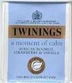TWININGS a moment of calm -African rooibos,strawberry and vanilla