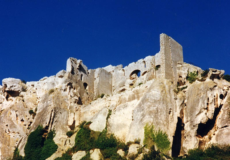 stedovk hrad Les Baux
