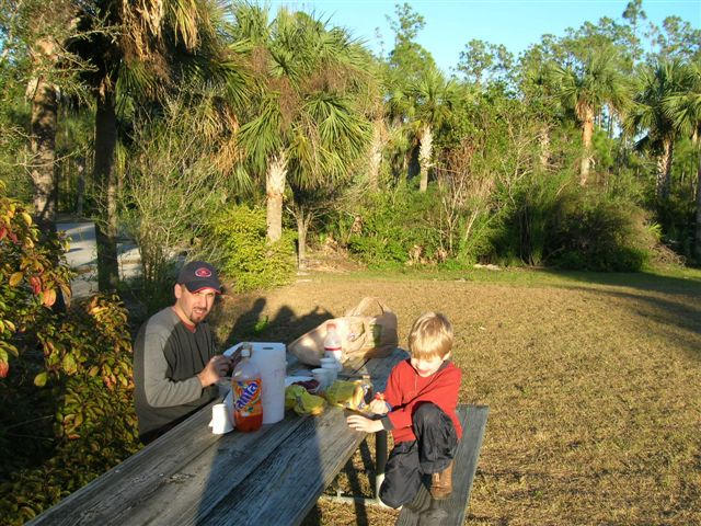 piknik po ceste na Key West