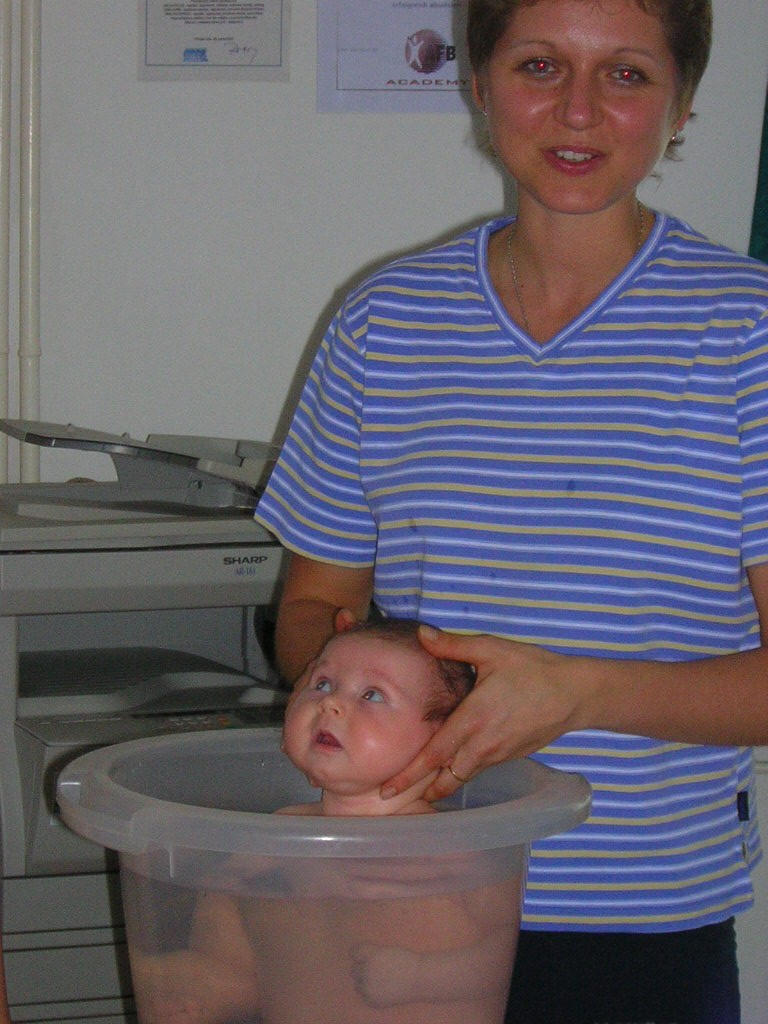 Bathing in the bucket 2