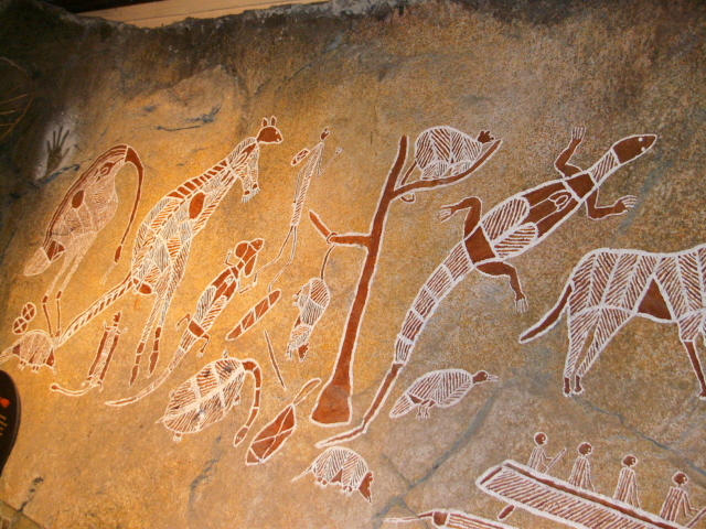 Aboriginal wall drawings, Australian Muzeum