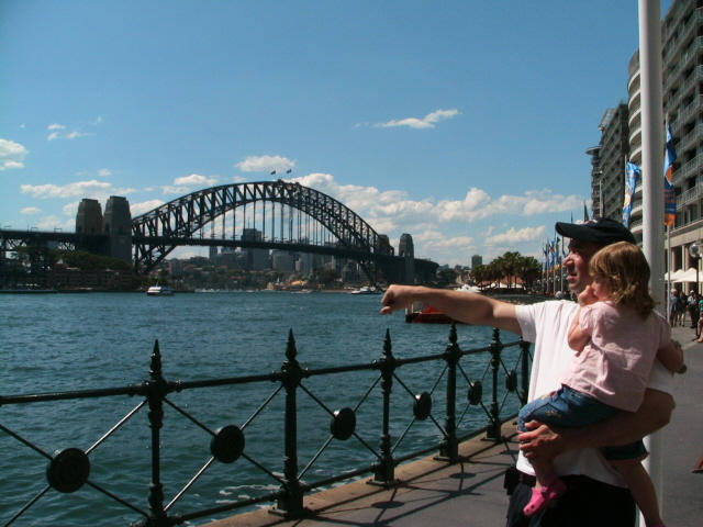 Herve and Agatha in the Circular Quay