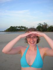 On the beach