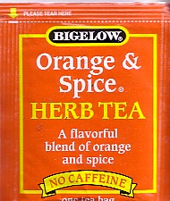 bigelow - orange & spice herb tea