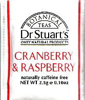 Dr Stuarts botanical teas - cranberry & raspberry