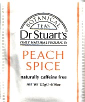 Dr Stuarts botanical teas - peach spice