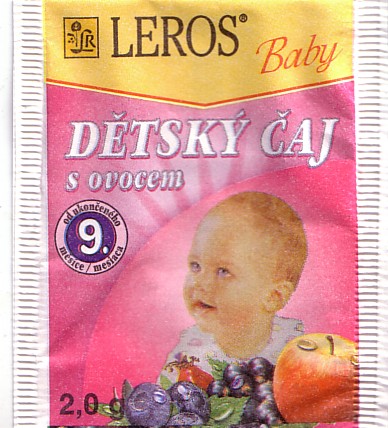 leros baby - dtsk aj s ovocem