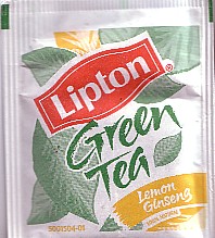 lipton - green tea - lemon & ginseng