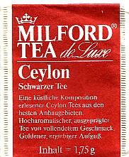 milford  tea - de luxe - ceylon