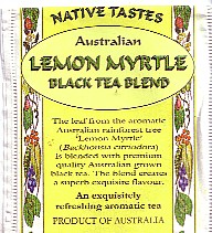 native tastes - australian lemon myrtle black tea  blend