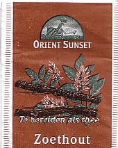 orient sunset - zoethout