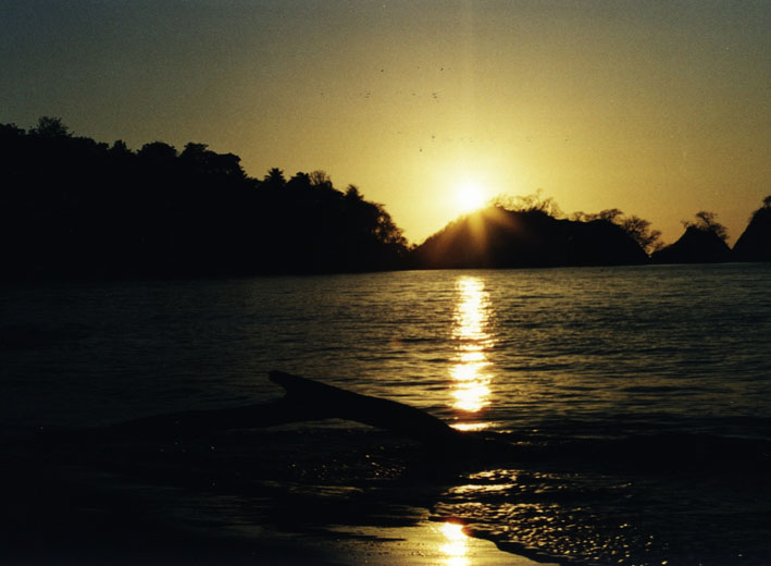 Zpad slunce nad Playa Blanca