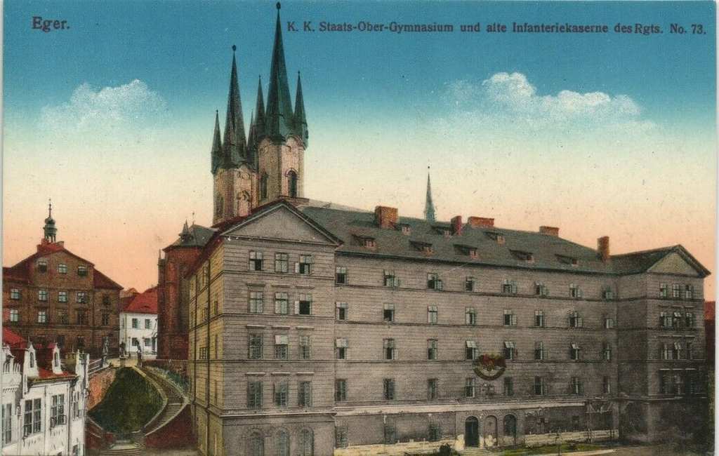 Kaserne und Gymnasium 1912
