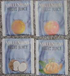 Millenium - Fruit Juice - apple, Mandarinka,  Broskev,  Pina Colada