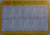 Deutsche Verkehrs-Kredit-Bank, 1986