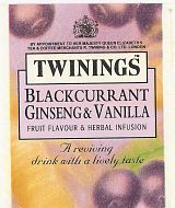 Twinings - Blackcurrant, Ginseng&Vanilla - 3dky pod rovm kdem