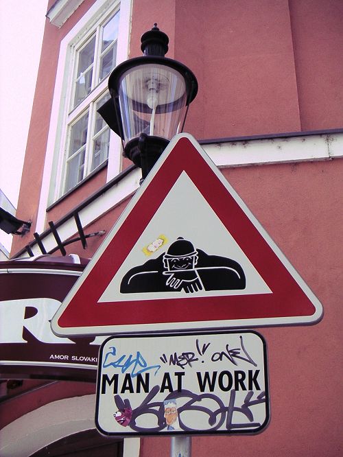 Bratislava - Man at work