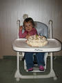 Vanesska s narodeninovou tortou