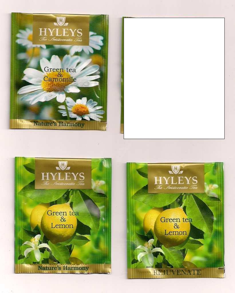 Hyleys-Chamomile:  Natures Harmony N3, Lemon: Rejuvenate N1, N5, Natures Harmony N2