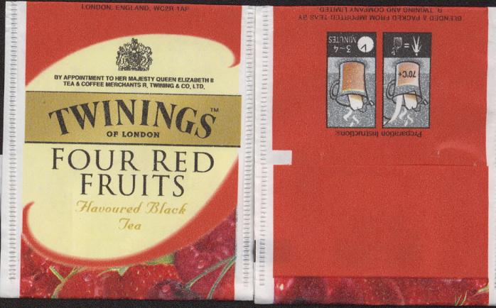 Twinings Of London-Four Red Fruits /70C/